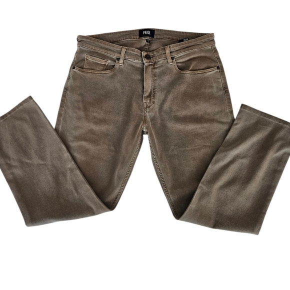 PAIGE  Federal Straigth  Slim Fit Khaki Jeans - Picture 3 of 13